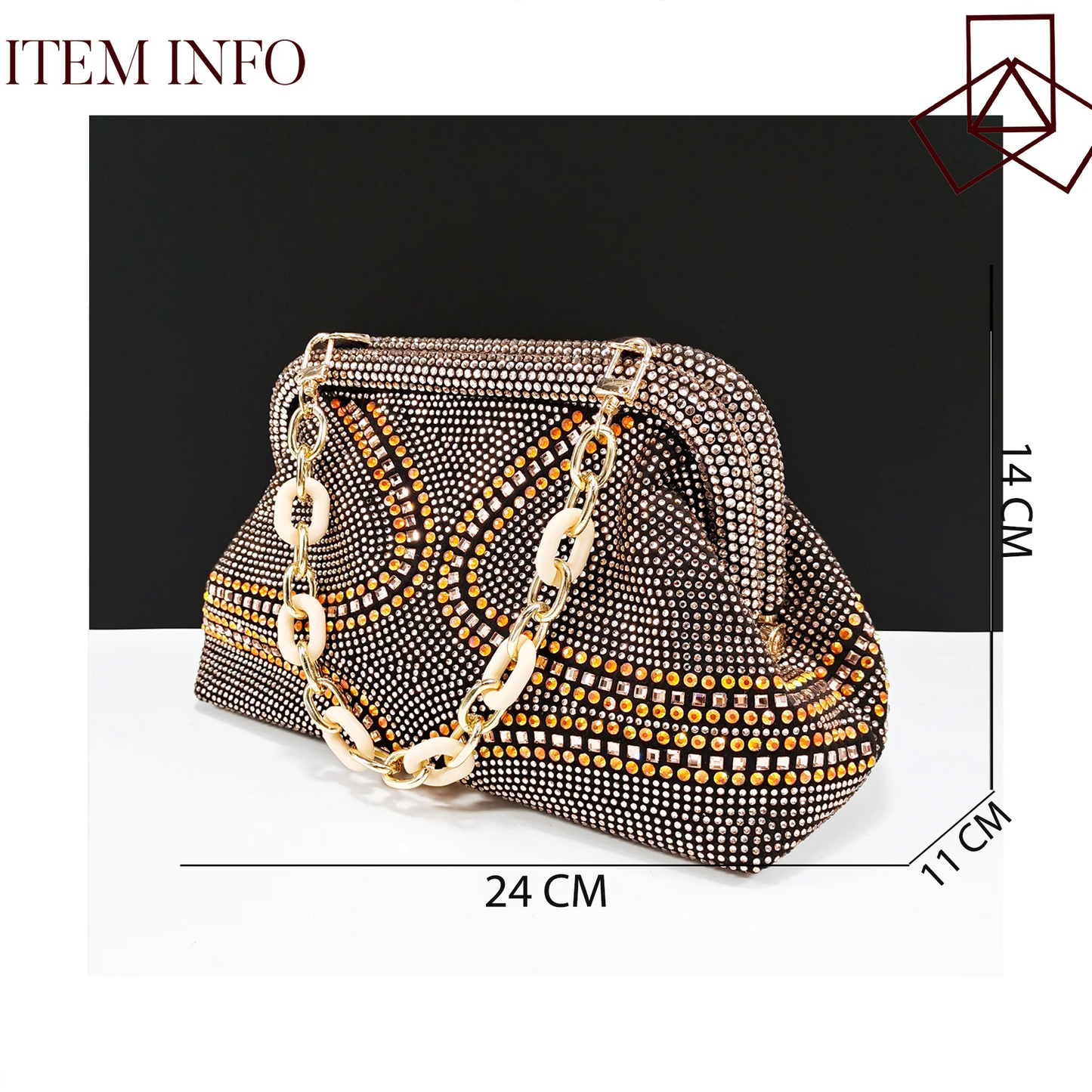 New Italian Pumps and Bag To Party 2024 INS Style Pointed-Toe Rhinestone Elegant High Heels Champagne Wedge for Women