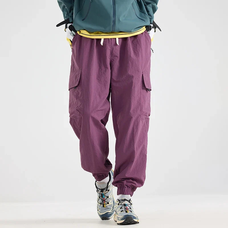 Men's Water-repellent Hiking Cargo Pants Breathable  Fashion Cargo Pants Autumn Trousers Fishing Camping Pants Male