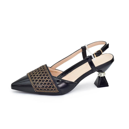 Latest Designer Shoe and Bag Sets From Italy Wedding Shoes for Women Bride African Shoes and Bags Matching Set with Rhinestone