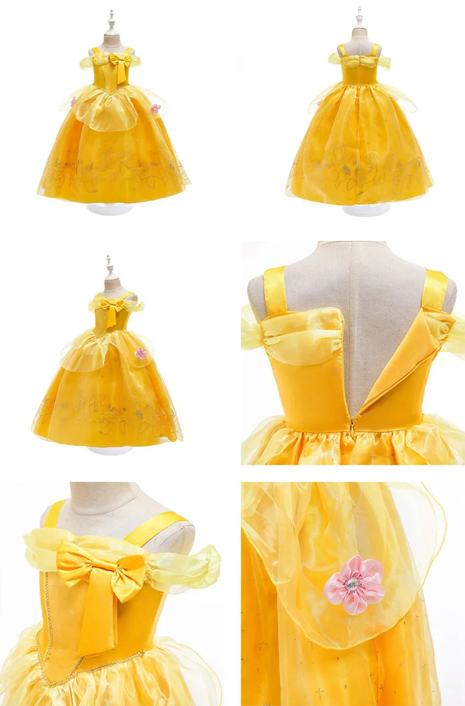 Children Princess Clothing Kids Elsa Anna Cinderella Rapunzel Party Cosplay Dresses Little Girls Christmas Halloween Dress Up