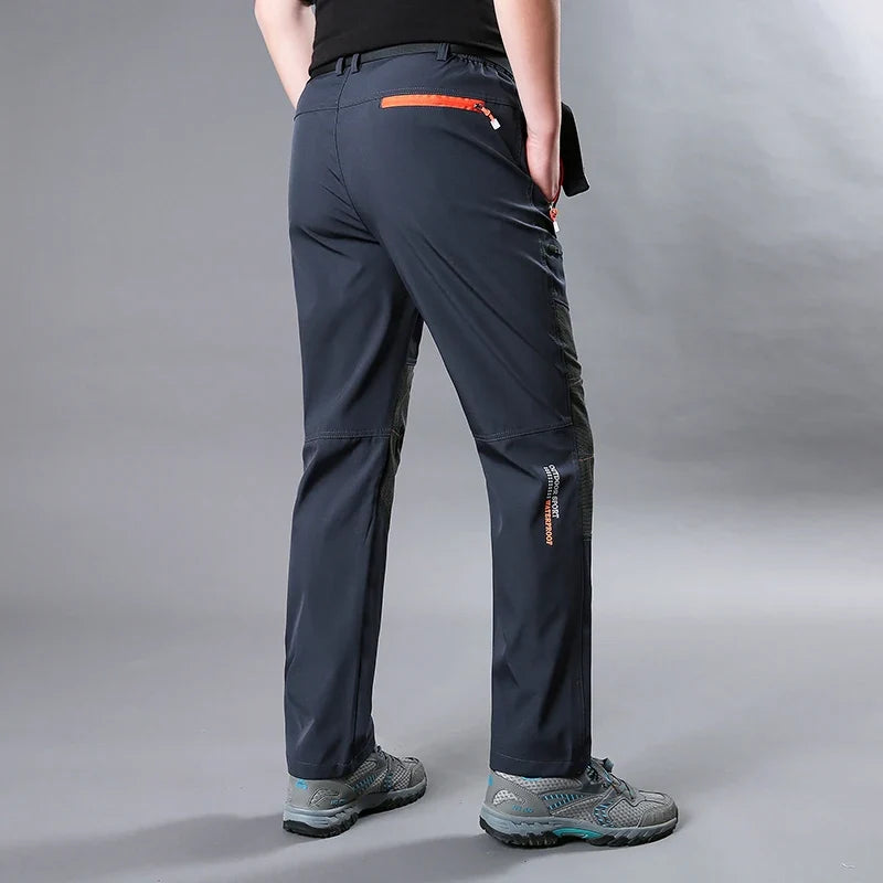 Free Belt Outdoor Cargo Pants Men Hiking Camping Quick Dry Pant Waterproof Elastic Spring Summer Climbing Trekking Trousers