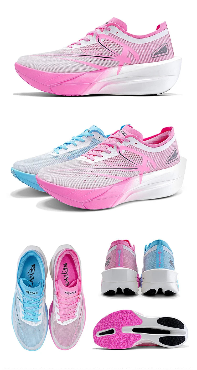 Men‘s Professional Full Carbon Plate Marathon Running Shoes Light Cushioning PB Mid Long Training Sneakers Women 25126