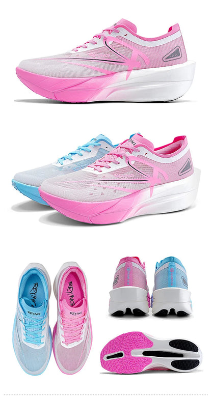 Men‘s Professional Full Carbon Plate Marathon Running Shoes Light Cushioning PB Mid Long Training Sneakers Women 25126