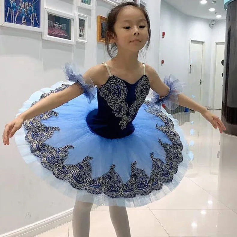Summer Kids Ballet Dress Girls Children Clothes Princess Dress Women Ballet Tutu Dance Costumes Mother Daughter Outfit Vestido