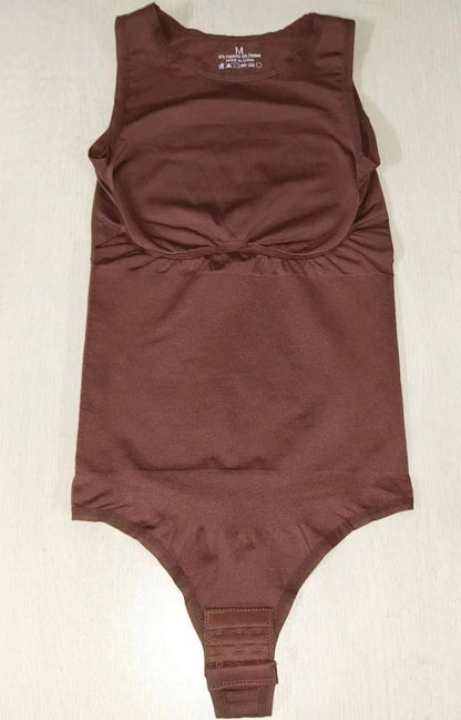 Halter Neck Body Shaper Suits Open Crotch Thong Shapewear Body Shapers Tummy Control Bodysuit Cupless Stretchy Jumpsuit