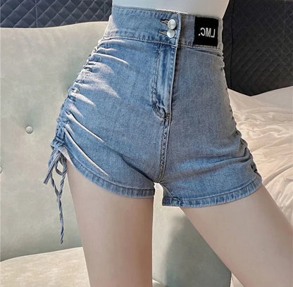 Sexy Womens Denim Shorts Tight High Waist Skinny Short Pants for Women To Wear Jeans Booty Korean Style Low Price Elasticty Hot