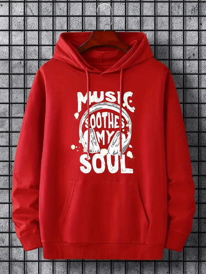 College style sports hoodie innovative fashion letter print autumn and winter plus fleece hoodie suitable for men and women