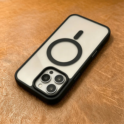 Luxury Candy Bumper Shockproof Phone Cases For iPhone 17 16 15 14 13 Pro Max 17Pro 16Pro For Magsafe Magnetic Clear Back Cover