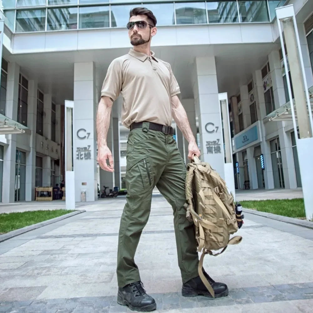 IX9 Tactical Pants Men Classic Hiking Trousers Outdoor Hunting Camouflage Men Cargo Pants for Men Hunting Style Casual Pants