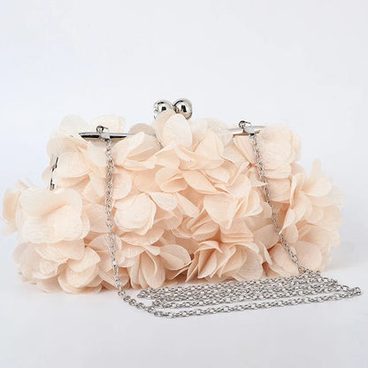 Flower Dinner Purse Designer Floral Chain Crossbody Bride Handbag Clutches Woman Petal Evening Party Clutch Wedding Dress Bag