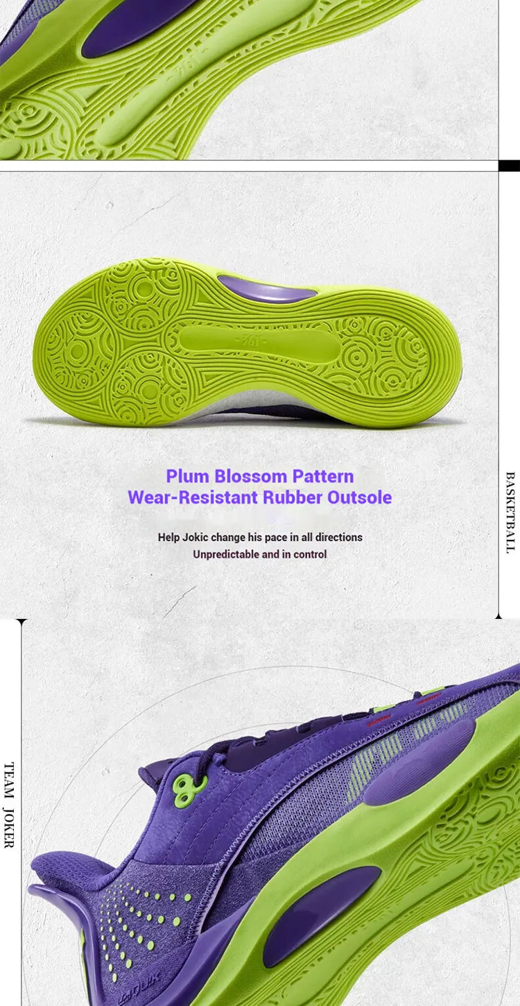 Team Joker Men Basketball Shoes Combat Rebound Anti-slip Wear-resistant CQT-QU!K Stable High-top Sneakers 572511105
