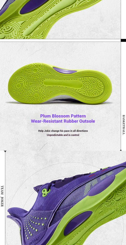 Team Joker Men Basketball Shoes Combat Rebound Anti-slip Wear-resistant CQT-QU!K Stable High-top Sneakers 572511105