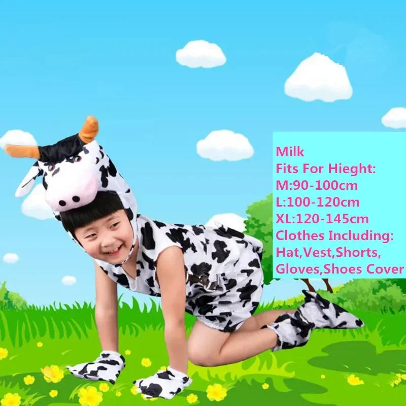 Cute Multiple Animal Costume Children Kids Boys Girls Summer Short Cosplay Costumes  Carnival Party Dress Halloween