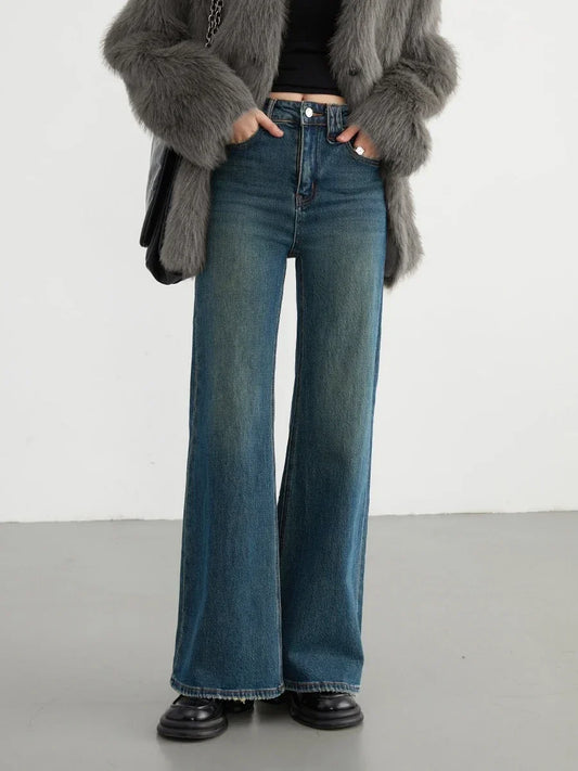 Women Jeans New High Waist Flare Denim Pants Micro Elastic Woman Trousers Horseshoe Pant Female Autumn Winter 2023