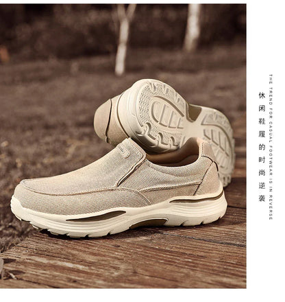 Men's Lightweight Canvas Loafers for Outdoor Hiking Camping Casual Sports Running Jogging Shoes Size 39-48