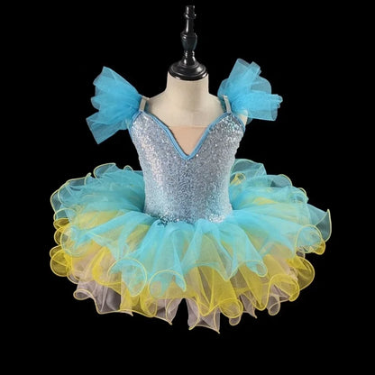 Summer Ballet Skirt Girl Dress Kids Outfit Vestidos Tutu Girls Dresses Dance Costume Baby Clothing Ballerine Children's Day