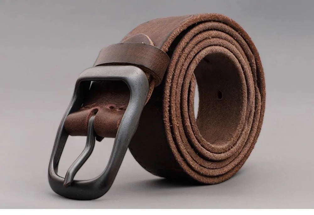 Men Belt Top Quality Cow Genuine Leather Men's Belt Cowhide Strap For Male Automatic Buckle Belts For Men Alloy Buckle Belt