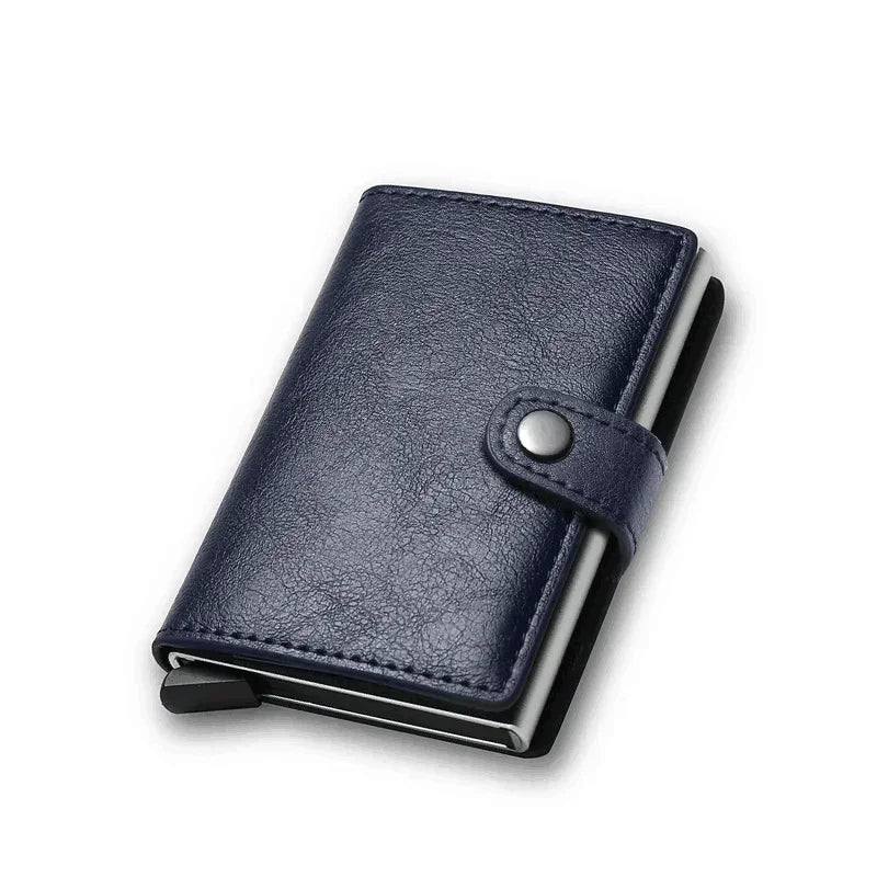 Carbon Fiber Credit Card Holder Wallet Money Bag Luxury Men Rfid Smart Metal Cardholder Case Slim Minimalist Wallet for Men