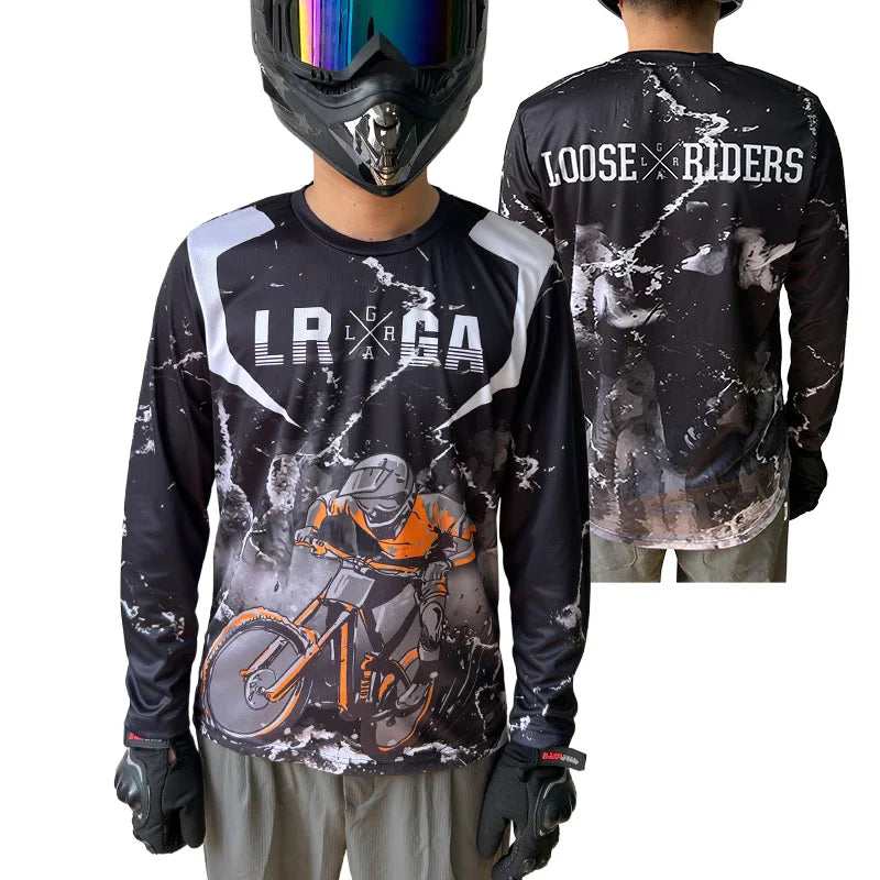 Loose Riders jersey Mtb shirt mountain bike enduro long-sleeved moisture wicking jersey DH motocross downhill jersey
