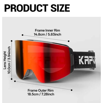 Photochromic Ski Goggles Magnetic Anti-Fog Lenses UV400 Protection Men Women Ski Goggles Snow Sunglasses Sports Eyewear