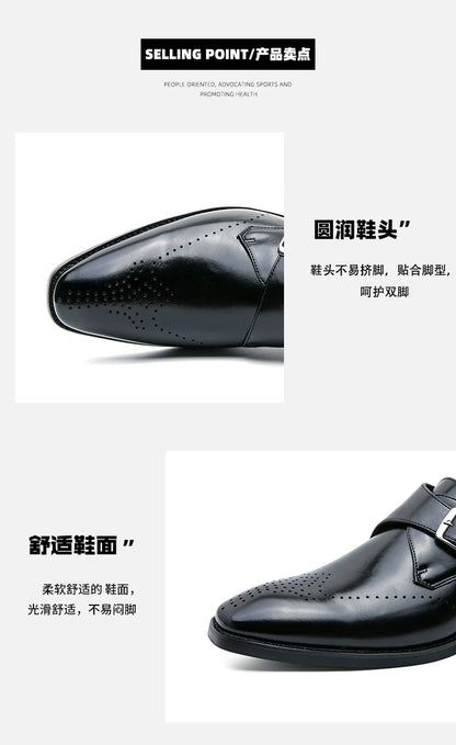 Leather Shoes For Man Loafers Casual Fashion Business Formal Shoes wedding Big Size Designer Shoes High Quality