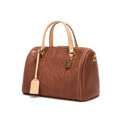 Women's Shoulder Bag Brand Embossed Crossbody Bag High Quality Cow Leather Shoulder Bag Large volume travel bag