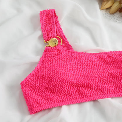 2023 New Dot Print One Piece Swimsuit Women Swimwear Push Up Monokini Padded Swim Suit Bandage Bodysuit Bathing Suit Beachwear