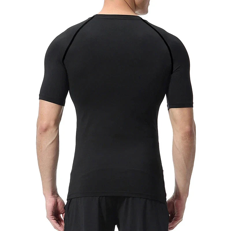 Bat Graphic Compression Shirts for Men Short Sleeve Rash Guard Gym Workout Running Tshirt Summer Athletic Quick Dry Tees Tops