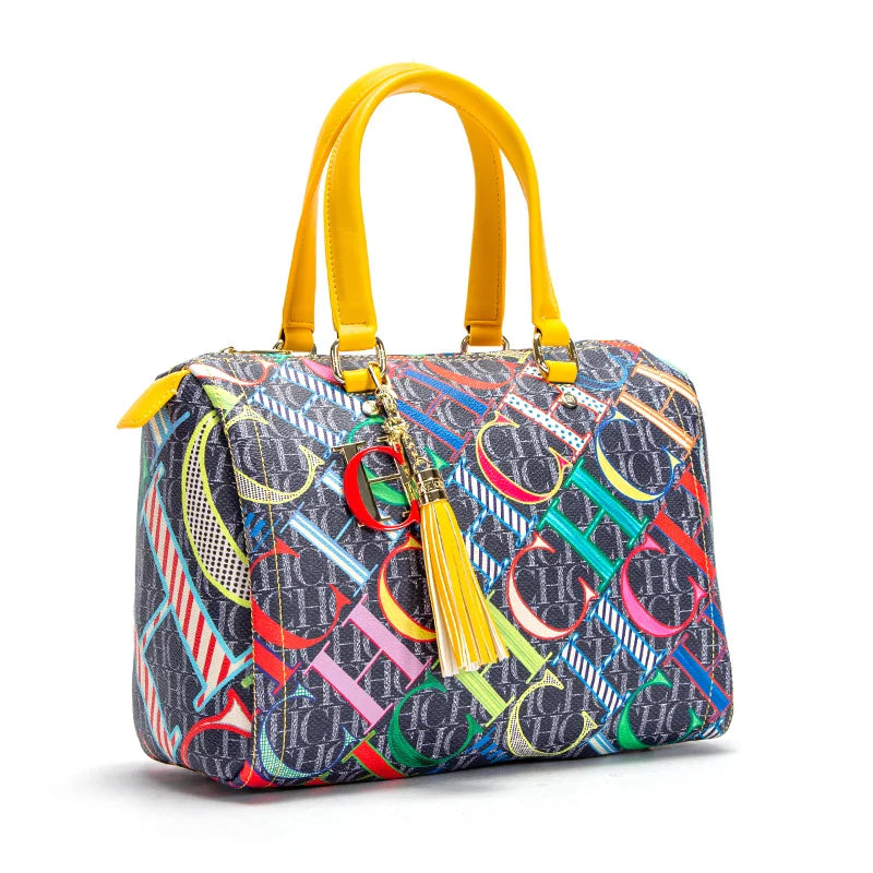 Women's Handbag 2026 Spring New Pillow Bag Letter Printed Shoulder Bag