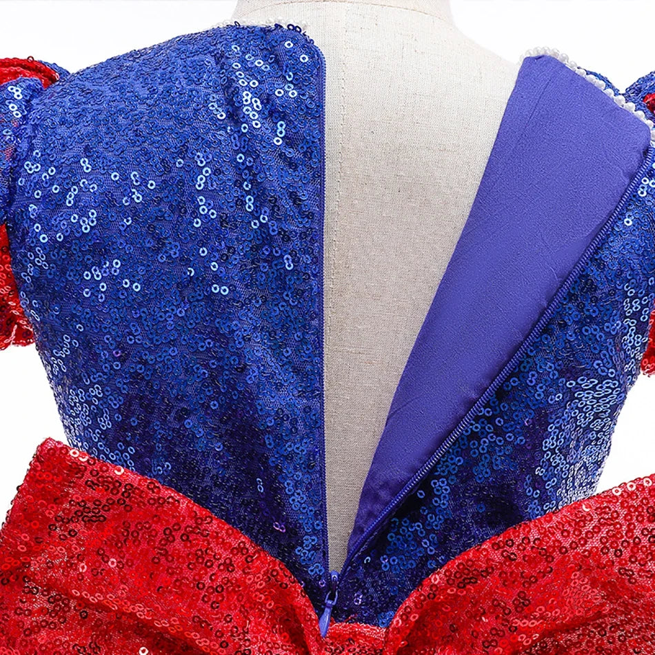 Girl Snow White Fancy Dress Kids Carnival Christmas Party Princess Costume Children Birthday Performance Clothes