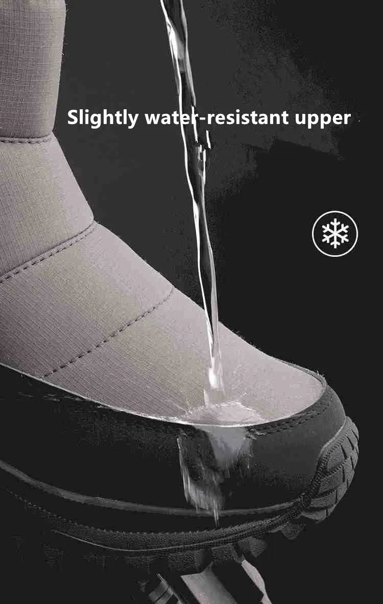 Brand Winter Sneakers Men's Boots Thick Plush Warm Men's Snow Boots Soft Non-Slip Men Ankle Boots Outdoor Waterproof Men's Boots