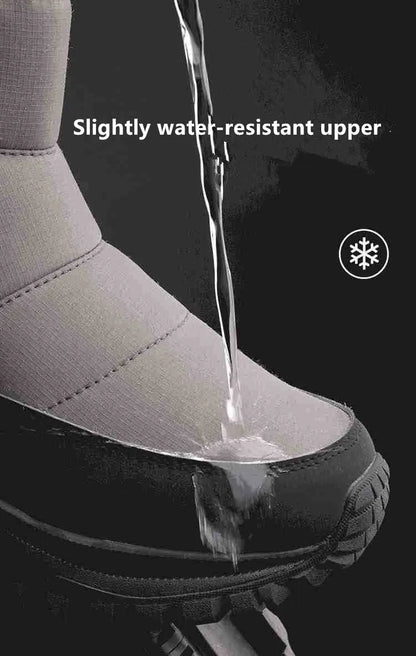Brand Winter Sneakers Men's Boots Thick Plush Warm Men's Snow Boots Soft Non-Slip Men Ankle Boots Outdoor Waterproof Men's Boots
