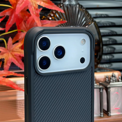 Real Carbon Fiber Kevlar Material Phone Case With Magnetic Wireless Charging Compatible With iPhone 16 Pro 16 pro max