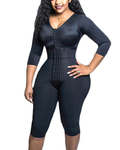 Fajas Colombianas Full Body Support Arm Compression Girdle Women's Shapewear With Built In Bra Corset Slimming Sheath Flat Belly