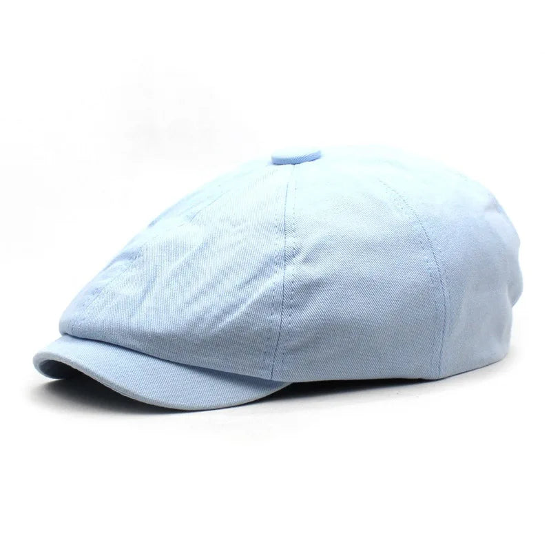 Men's Women's Beret Hat New Fashion Newsboy Caps Outdoor Streetwear Washed Denim Peaked Cap Casual Vintage Boina Hatss
