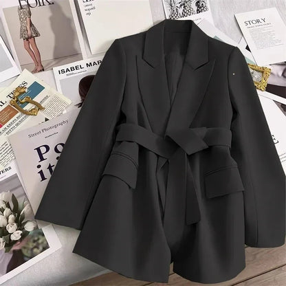 New 2026 Women's Blazer Coat Spring Autumn Korean version Self Cultivation Suit Jacket Temperament Versatile Female Suit Top