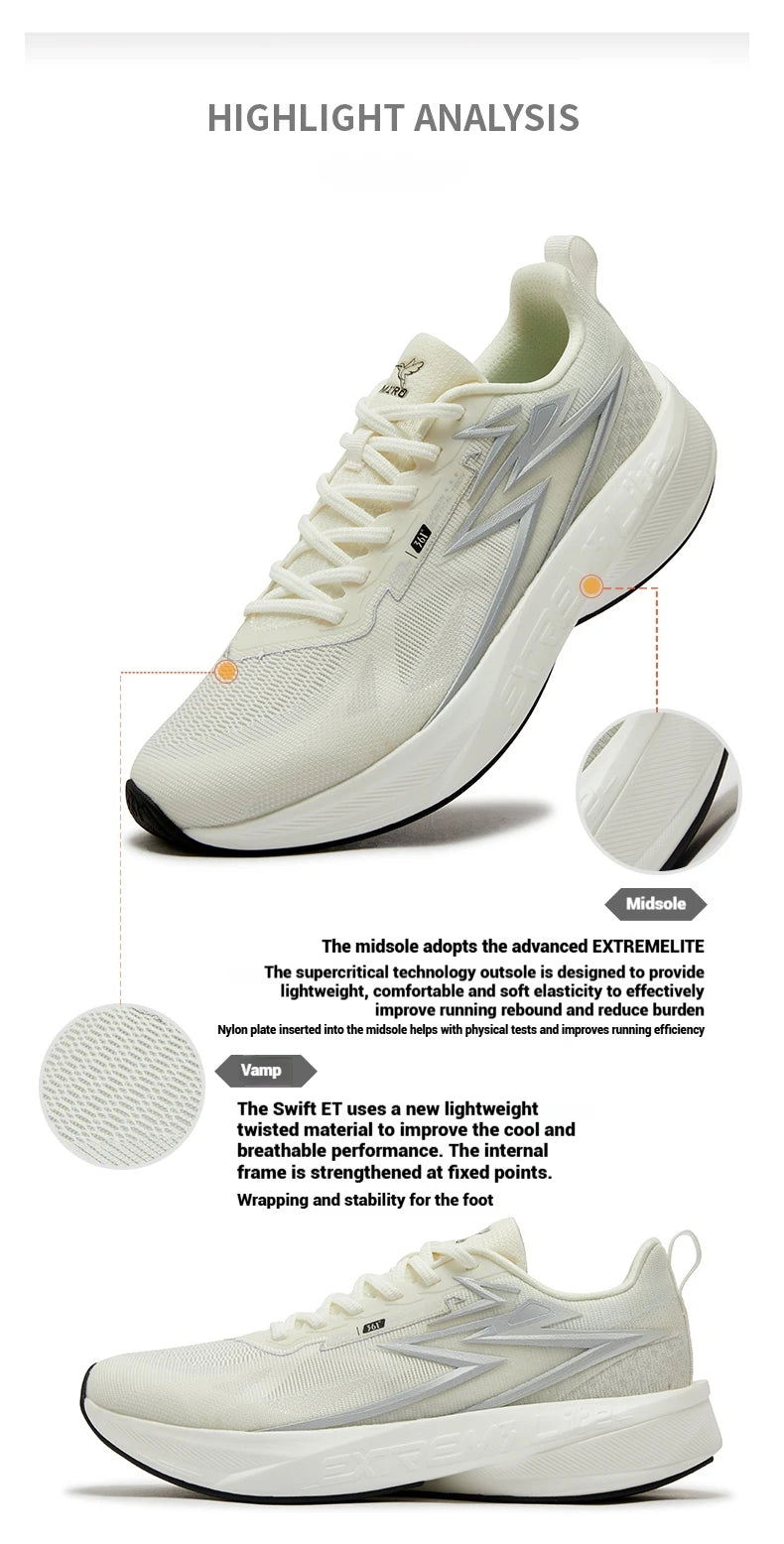 Spire Wind ET Men Running Shoes Cushioning Rebound Comfort Track Technology Shock-Absorbing Mesh Sneakers 572522266