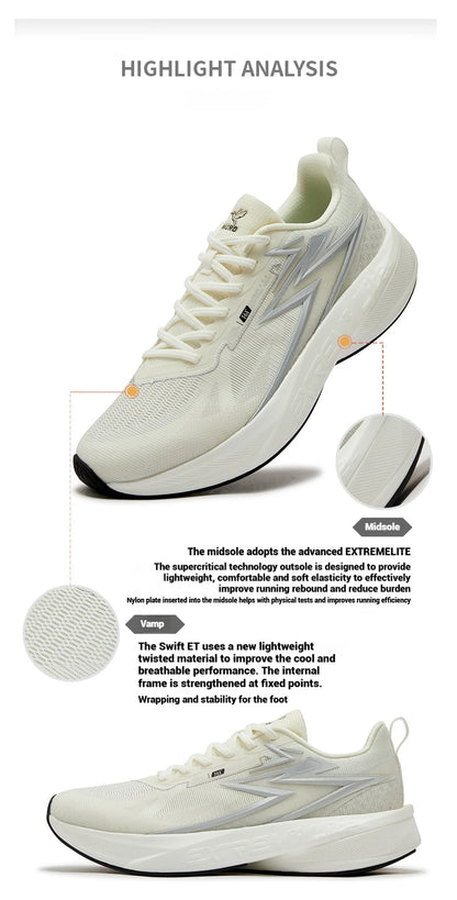 Spire Wind ET Men Running Shoes Cushioning Rebound Comfort Track Technology Shock-Absorbing Mesh Sneakers 572522266