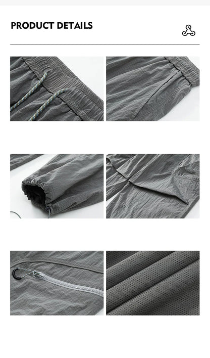 Male Hiking Pants Outdoor Waterproof Mountaineering Sports Trousers Autumn Elastic Waist Breathable Camping Fishing Cargo Pants