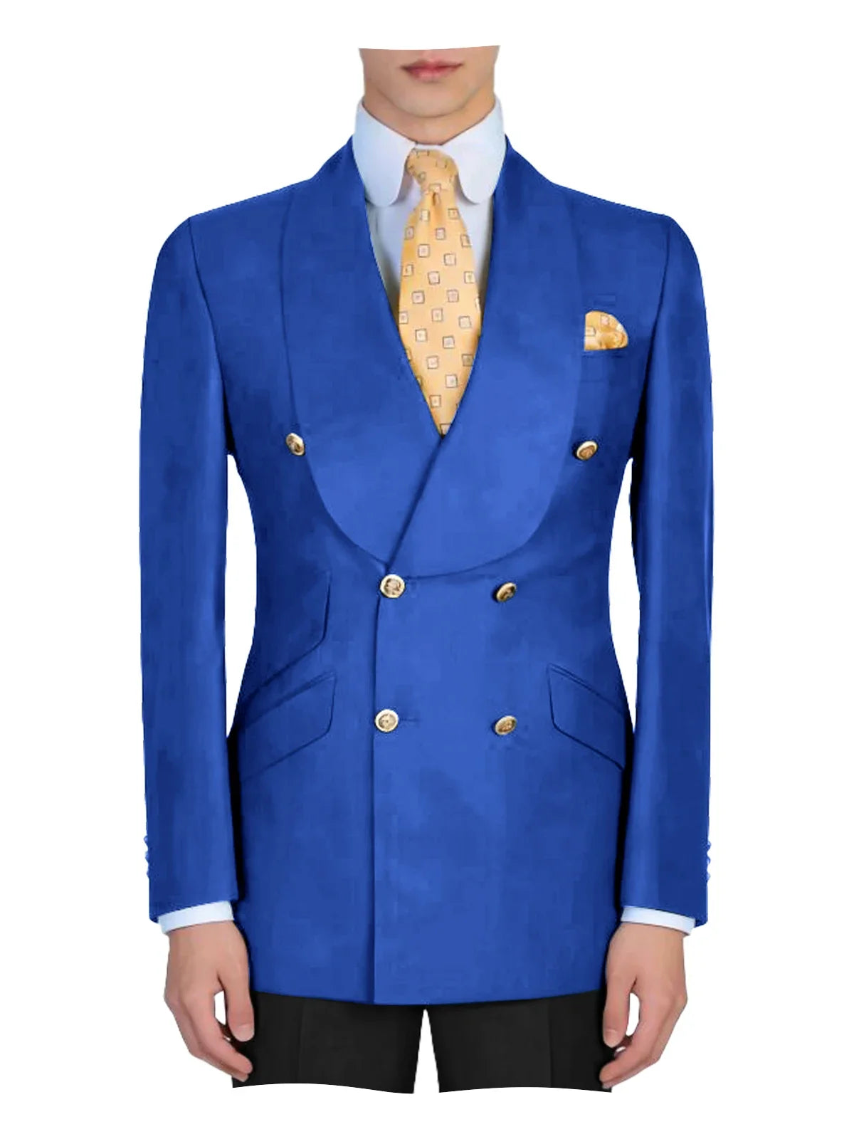 Mens Mint Green Double Breasted Blazer Slim Fit Shawl Collar Formal Sport Coat with Gold Buttons for Groom Prom Business Casual