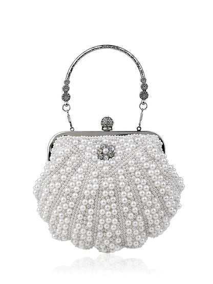 Pearl Clutch Bags Women Purse Ladies white Hand Bags Evening Bags for Party Wedding black Shoulder Bag Bolsa Feminina
