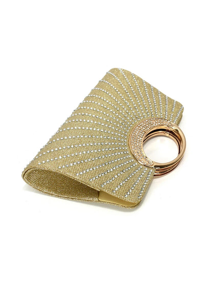 Party Wedding Bridal Handbags Bucket Design Rhinestones Glitter Evening Clutch Bags Cover Open Banquet Purse