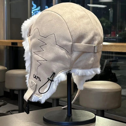 Russian Hat New Thick Warm Winter Hats for Men Women Fleece Fur Lined Beanie Hat Male Female Snow Ski Trapper Earflap Cap