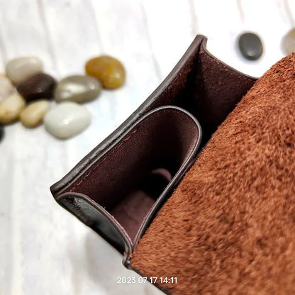 Multifunctional Key Holder Waist Bag Genuine Leather Car Key Case Folding Glasses Belt Pack Men Women 1652cg