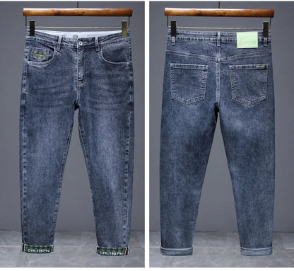 Hot Summer Jeans for Men, Trendy Korean Style, Slim Fit