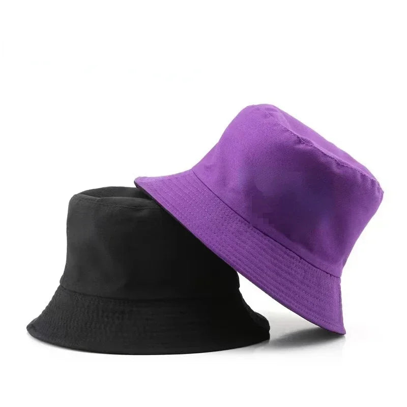 Wholesale New Bob Summer Bucket Hats Reversible Men Ladies Cotton Outdoor Sports Pull Up Fashion Panama Sun Hat Gift Wine Party