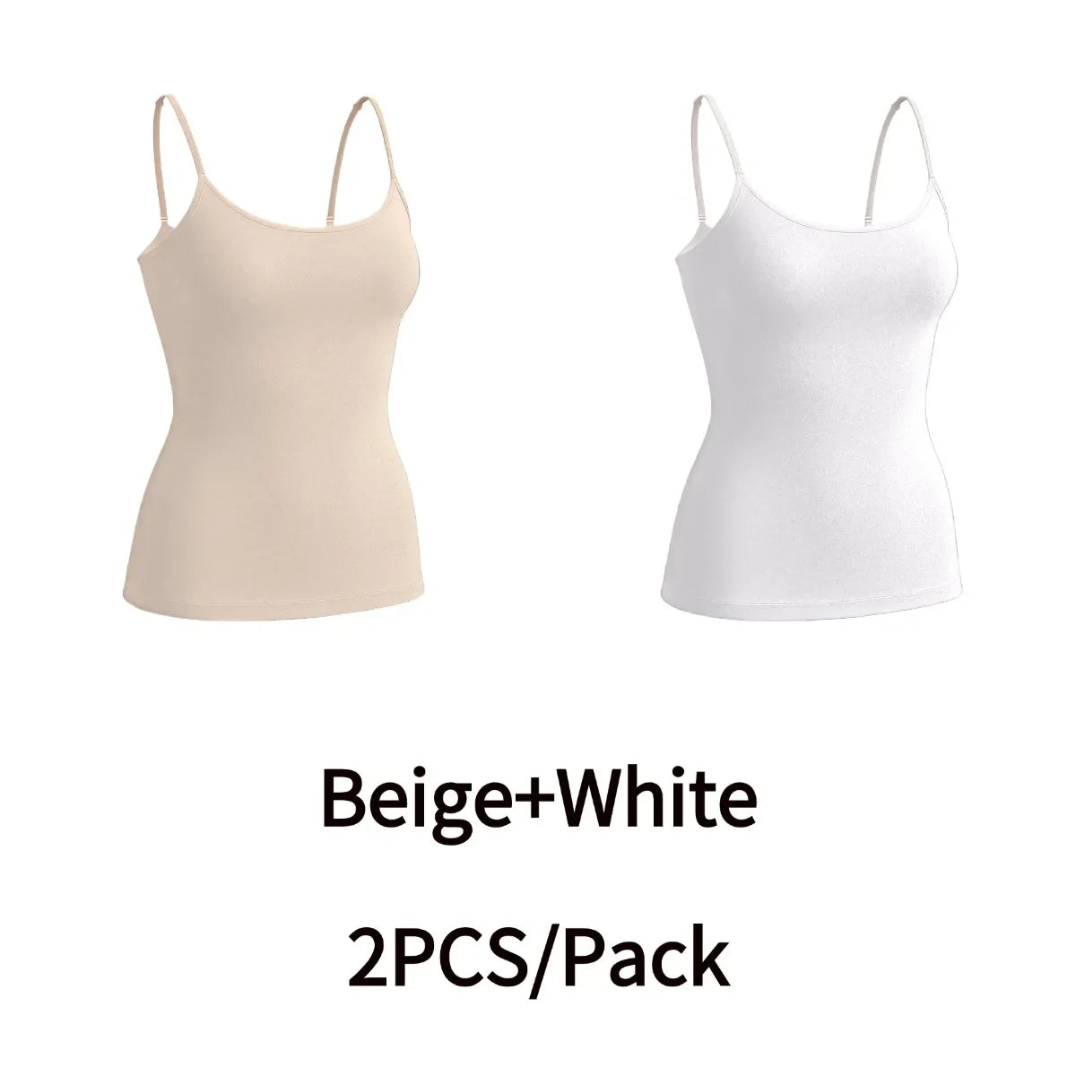 High Quality Women Seamless Cami Single Layer Adjustable Straps Scoop Neck Comfort Body Control Shaping Tank Top