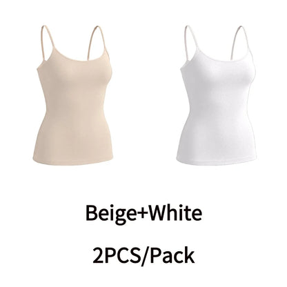 High Quality Women Seamless Cami Single Layer Adjustable Straps Scoop Neck Comfort Body Control Shaping Tank Top