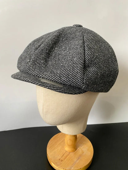 Vintage Men's Newsboy Cap With Blades Peaky Hats Women Men Berets Classic Woolen Octagonal Caps Casual Gatsby Flat Hat NZ297