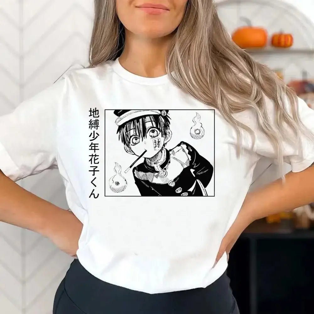 Toilet Bound Hanako Kun shirt girl Gothic harajuku  hip hop Digital Y2k shirt Classic Breathable harajuku 2000s Comfortable
